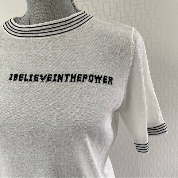 🇫🇷 Lili Sidonio Cream & Black Knit Top - Picture 3 of 11